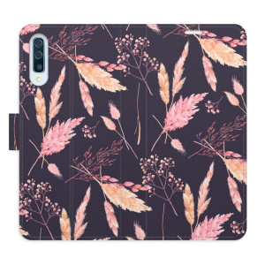 Flip pouzdro iSaprio - Samsung Galaxy A50 - Ornamental Flowers 02 - kapsičky na karty