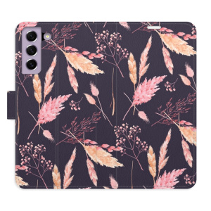 Flip pouzdro iSaprio - Samsung Galaxy S21 FE 5G - Ornamental Flowers 02 - kapsičky na karty