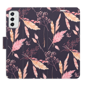 Flip pouzdro iSaprio - Samsung Galaxy M52 5G - Ornamental Flowers 02 - kapsičky na karty