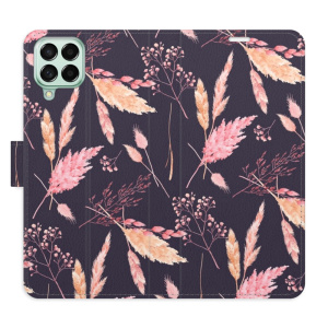 Flip pouzdro iSaprio - Samsung Galaxy M53 5G - Ornamental Flowers 02 - kapsičky na karty
