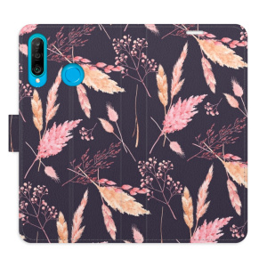 Flip pouzdro iSaprio - Huawei P30 Lite - Ornamental Flowers 02 - kapsičky na karty