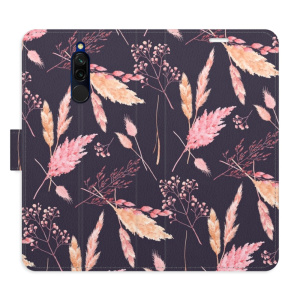 Flip pouzdro iSaprio - Xiaomi Redmi 8 - Ornamental Flowers 02 - kapsičky na karty
