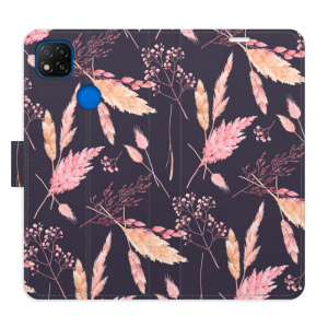 Flip pouzdro iSaprio - Xiaomi Redmi 9C - Ornamental Flowers 02 - kapsičky na karty