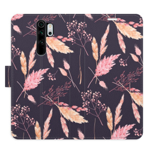 Flip pouzdro iSaprio - Xiaomi Redmi Note 8 Pro - Ornamental Flowers 02 - kapsičky na karty