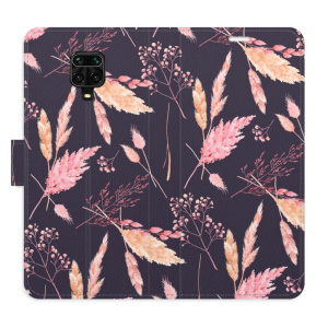 Flip pouzdro iSaprio - Xiaomi Redmi Note 9 Pro / Note 9S - Ornamental Flowers 02 - kapsičky na karty