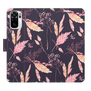 Flip pouzdro iSaprio - Xiaomi Redmi Note 10 / Note 10S - Ornamental Flowers 02 - kapsičky na karty