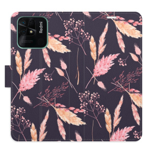 Flip pouzdro iSaprio - Xiaomi Redmi 10C - Ornamental Flowers 02 - kapsičky na karty