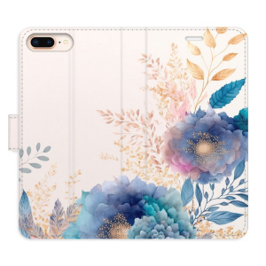 Flip pouzdro iSaprio - Apple iPhone 7 Plus / 8 Plus - Ornamental Flowers 03 - kapsičky na karty
