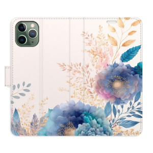 Flip pouzdro iSaprio - Apple iPhone 11 Pro - Ornamental Flowers 03 - kapsičky na karty
