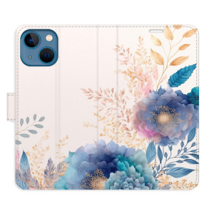 Flip pouzdro iSaprio - Apple iPhone 13 mini - Ornamental Flowers 03 - kapsičky na karty