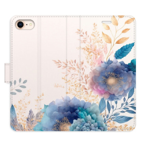 Flip pouzdro iSaprio - Apple iPhone 7 / 8 / SE 2020 / SE 2022 - Ornamental Flowers 03 - kapsičky na karty