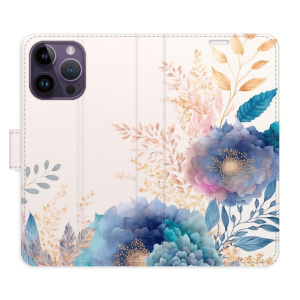 Flip pouzdro iSaprio - Apple iPhone 14 Pro Max - Ornamental Flowers 03 - kapsičky na karty