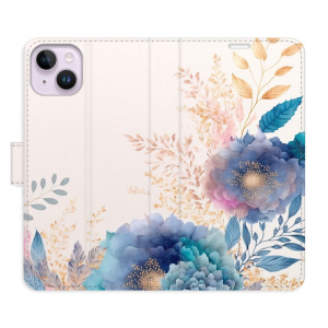 Flip pouzdro iSaprio - Apple iPhone 14 Plus - Ornamental Flowers 03 - kapsičky na karty