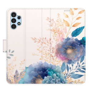 Flip pouzdro iSaprio - Samsung Galaxy A13 / A13 5G - Ornamental Flowers 03 - kapsičky na karty