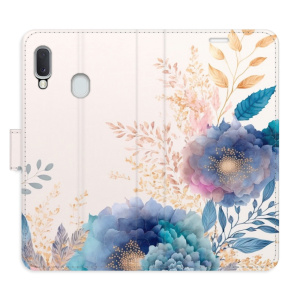 Flip pouzdro iSaprio - Samsung Galaxy A20e - Ornamental Flowers 03 - kapsičky na karty