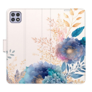 Flip pouzdro iSaprio - Samsung Galaxy A22 5G - Ornamental Flowers 03 - kapsičky na karty