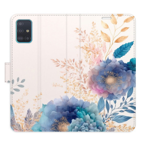 Flip pouzdro iSaprio - Samsung Galaxy A51 - Ornamental Flowers 03 - kapsičky na karty