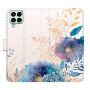 Flip pouzdro iSaprio - Samsung Galaxy M53 5G - Ornamental Flowers 03 - kapsičky na karty