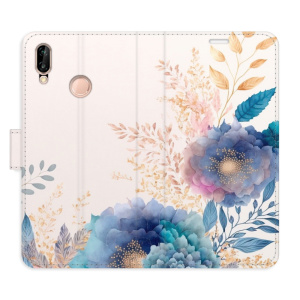 Flip pouzdro iSaprio - Huawei P20 Lite - Ornamental Flowers 03 - kapsičky na karty
