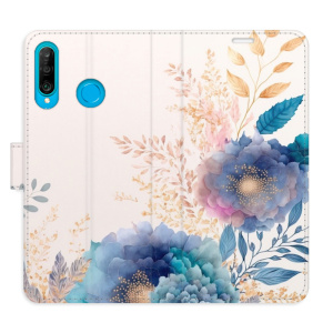 Flip pouzdro iSaprio - Huawei P30 Lite - Ornamental Flowers 03 - kapsičky na karty