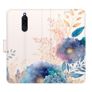 Flip pouzdro iSaprio - Xiaomi Redmi 8 - Ornamental Flowers 03 - kapsičky na karty