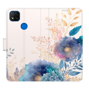 Flip pouzdro iSaprio - Xiaomi Redmi 9C - Ornamental Flowers 03 - kapsičky na karty