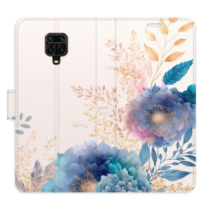 Flip pouzdro iSaprio - Xiaomi Redmi Note 9 Pro / Note 9S - Ornamental Flowers 03 - kapsičky na karty