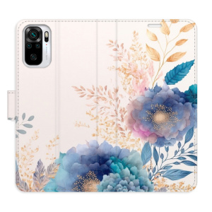Flip pouzdro iSaprio - Xiaomi Redmi Note 10 / Note 10S - Ornamental Flowers 03 - kapsičky na karty
