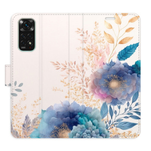 Flip pouzdro iSaprio - Xiaomi Redmi Note 11 / Note 11S - Ornamental Flowers 03 - kapsičky na karty