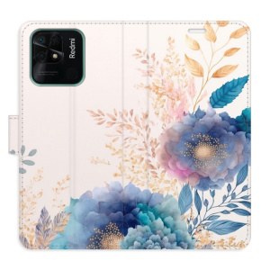 Flip pouzdro iSaprio - Xiaomi Redmi 10C - Ornamental Flowers 03 - kapsičky na karty