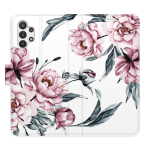 Flip pouzdro iSaprio - Samsung Galaxy A32 - Pink Flowers - kapsičky na karty