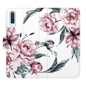 Flip pouzdro iSaprio - Samsung Galaxy A50 - Pink Flowers - kapsičky na karty
