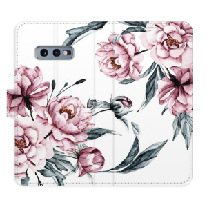 Flip pouzdro iSaprio - Samsung Galaxy S10e - Pink Flowers - kapsičky na karty