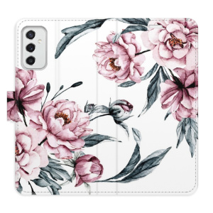 Flip pouzdro iSaprio - Samsung Galaxy M52 5G - Pink Flowers - kapsičky na karty