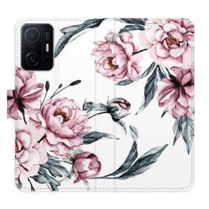 Flip pouzdro iSaprio - Xiaomi 11T / 11T Pro - Pink Flowers - kapsičky na karty