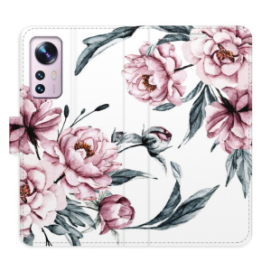 Flip pouzdro iSaprio - Xiaomi 12 / 12X - Pink Flowers - kapsičky na karty