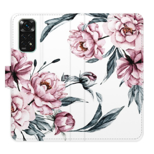 Flip pouzdro iSaprio - Xiaomi Redmi Note 11 / Note 11S - Pink Flowers - kapsičky na karty