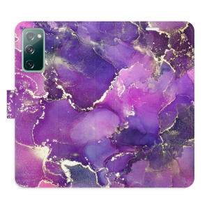 Flip pouzdro iSaprio - Samsung Galaxy S20 FE - Purple Marble - kapsičky na karty