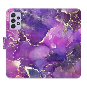 Flip pouzdro iSaprio - Samsung Galaxy A52 5G / A52s 5G - Purple Marble - kapsičky na karty