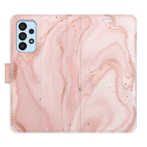 Flip pouzdro iSaprio - Samsung Galaxy A53 5G - RoseGold Marble - kapsičky na karty