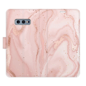 Flip pouzdro iSaprio - Samsung Galaxy S10e - RoseGold Marble - kapsičky na karty