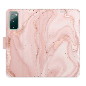 Flip pouzdro iSaprio - Samsung Galaxy S20 FE - RoseGold Marble - kapsičky na karty