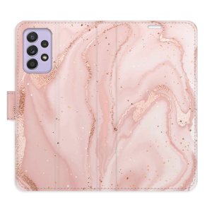 Flip pouzdro iSaprio - Samsung Galaxy A52 5G / A52s 5G - RoseGold Marble - kapsičky na karty