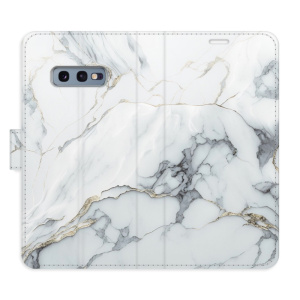 Flip pouzdro iSaprio - Samsung Galaxy S10e - SilverMarble 15 - kapsičky na karty