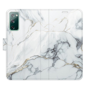 Flip pouzdro iSaprio - Samsung Galaxy S20 FE - SilverMarble 15 - kapsičky na karty