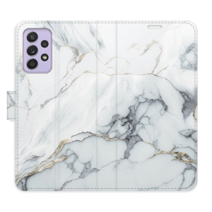Flip pouzdro iSaprio - Samsung Galaxy A52 5G / A52s 5G - SilverMarble 15 - kapsičky na karty