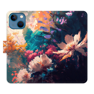 Flip pouzdro iSaprio - Apple iPhone 13 mini - Spring Flowers - kapsičky na karty