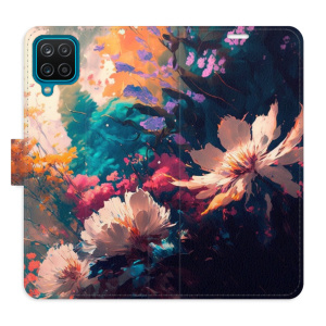 Flip pouzdro iSaprio - Samsung Galaxy A12 / M12 - Spring Flowers - kapsičky na karty