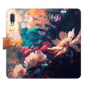 Flip pouzdro iSaprio - Samsung Galaxy A20e - Spring Flowers - kapsičky na karty