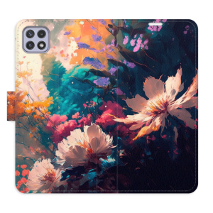 Flip pouzdro iSaprio - Samsung Galaxy A22 5G - Spring Flowers - kapsičky na karty